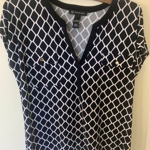 INC Back and White Shirt